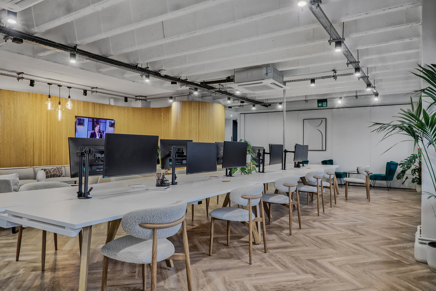 Hot desking coworking space at Nest Workspace, Chelmsford